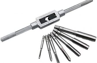 Sunxenze 8pcs Metric Thread Machine Taps Set, Hand Screw Thread Plug Taps M3 M4 M5 M6 M8 M10 M12 with Adjustable Tap Wrench 1/16-1/2''