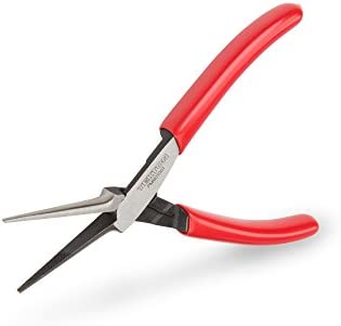 WORKPRO 4-Piece Pliers Set, Premium CR-V Construction Pliers Tool Sets Including Long Nose, Diagonal Cutting, Groove Joint and Slip Joint Pliers（Red）