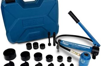 TEMCo Hydraulic Knockout Punch TH0004 - Electrical Conduit Hole Cutter Set KO Tool Kit 5 Year Warranty
