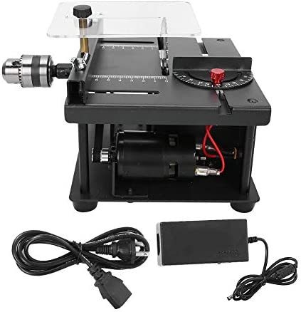 Table Saw Cutting Set 110‑240V US Plug Mini Hobby Table Saw with 35mm Cutting Depth, Lathe Polisher Drilling Machine for DIY Woodworking Jade