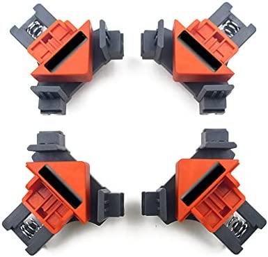 Taruor Woodworking Corner Clip,90 Degrees Right Angle Clamp Clip Quick Fixing Picture Frame Corner Clamps
