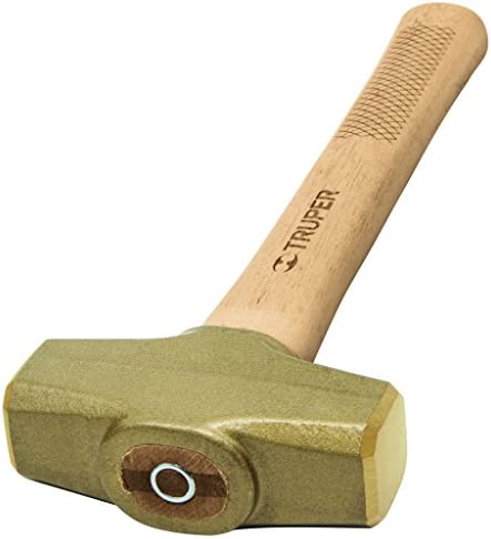 Truper 34400 4-Pound Anti-Sparking Engineer Hammer, Brass Head, Hickory Handle, 13-Inch