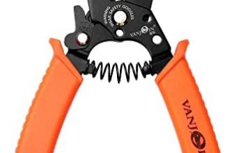 VANJOIN Wire Stripper Cutter for 10-22 AWG, 6.5 Inch Copper Wire Stripper Crimper with Wire Cutter Multi-Function Wire Stripping Tool with Strong Spring and Wire Loop Stripping/Crimping/Cutting