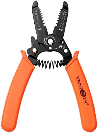 FenceMate 4 Slot Crimping Swaging Tool Kit to Join High Tensile Steel Wires, Ropes with 4 Sizes Assorted Sleeves, Spanner & Gauge Tool, 18″ Hand Crimper Swager for Splicing Wires, Ropes with Ferrules