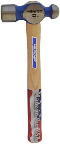 Vaughan S432 32-Ounce Hickory Handle Super Steel Ball Pein Hammer, 15 3/4-Inch Long.