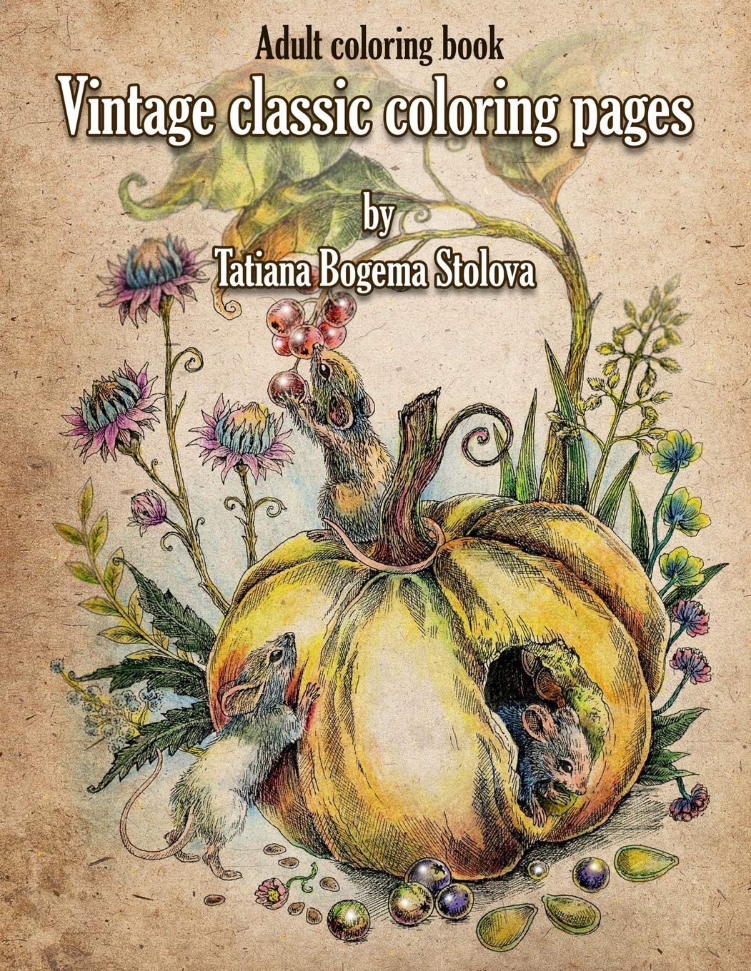 Vintage Classic Coloring Pages: Adult Coloring Book (Relaxing coloring pages, Stress Relieving Designs, People, Animals, Flowers, Fairies and More)
