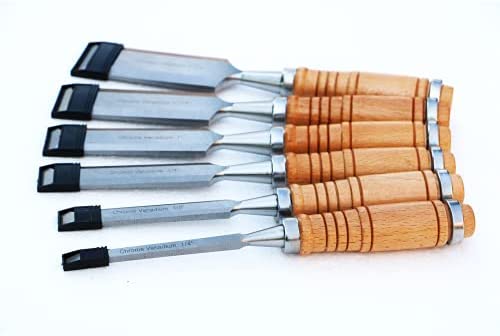 Wood Chisel Sets – Chrome Vanadium Chisel Set Pack of 6, Wood Chisels for Woodworking Tools, for Carving Carpinteria Gift – Hand Tool Set, An Ideal Gift for all occasions