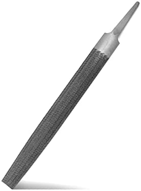 XAQISHIRE 8″ Half Round Medium Cut File, Double Cut Teeth, Made of High Carbon Steel, Half Round Hand File Without Handle, Suitable for Shaping Metal, Wood, etc.