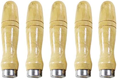 Yardwe 5PCS 10 Inch Wooden Handle for File Cutting Tool Craft