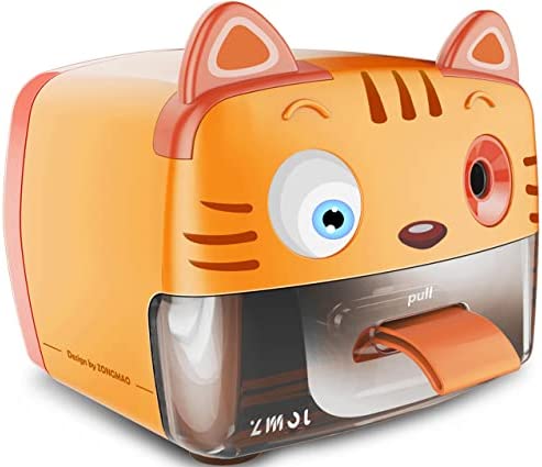 ZMOL Electric Pencil Sharpener,Heavy Duty Pencil Sharpeners for School and Classroom,Cute Automatic Pencil Sharpener Plug in for Kids ,Auto-Stop Feature for No.2 and Colored Pencils